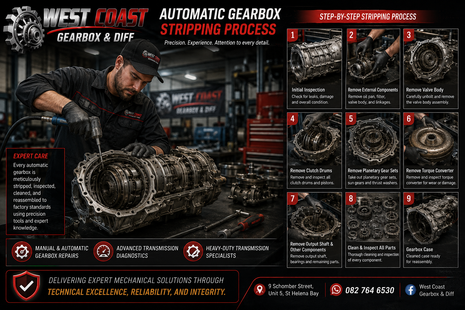 Automatic gearbox stripping process step-by-step guide